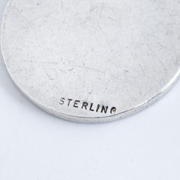 Vintage Sterling Silver Allan Adler Chinese Prosperity Symbol Bangle Bracelet 8" - Picture 6 of 8